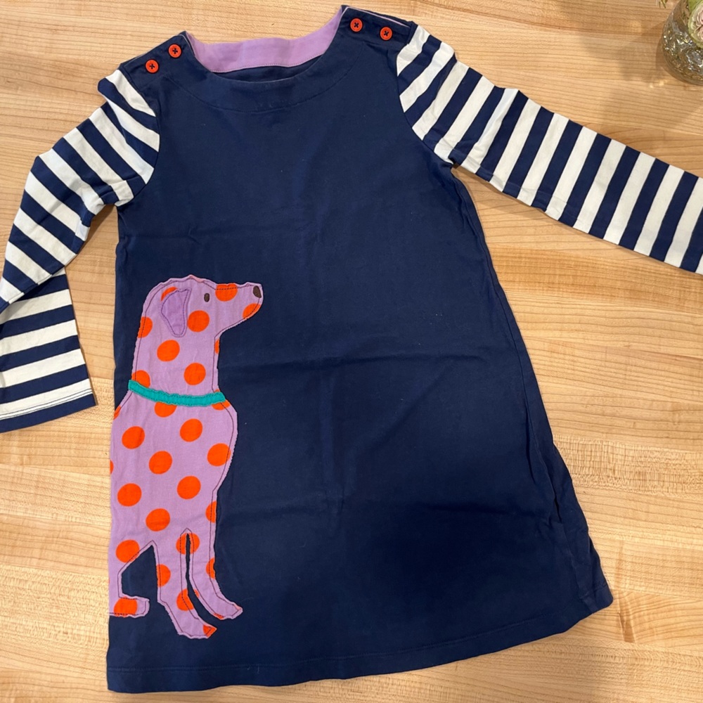 Mini Boden Appliqué dress size 7-8